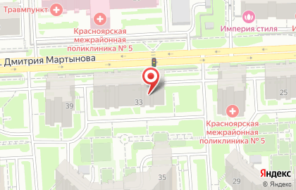 Гипрозем на улице Дмитрия Мартынова на карте