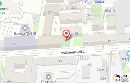Кона на Курляндской улице на карте