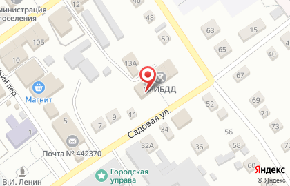 Отдел МВД России по Мокшанскому району Пензенской области на карте