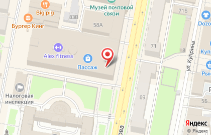 Банкомат Банк Уралсиб на Московской улице на карте