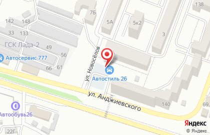 Автостоянка в Минеральных Водах на карте