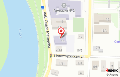 Детский сад №1 в Вышнем Волочке на карте