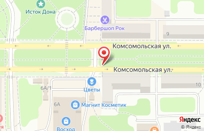Киоск по продаже печатной продукции на Комсомольской на карте
