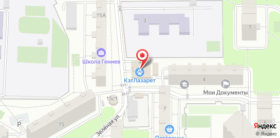 Ветеринарная клиника CatLazaret на карте