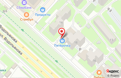 Салон мягкой мебели Феникс-М на улице Водопьянова на карте