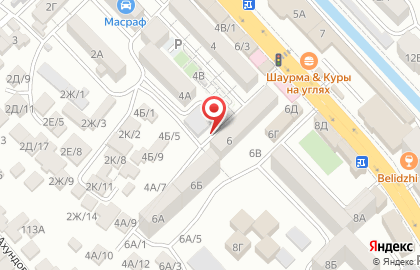 Продовольственный магазин на проспекте Амет-Хана Султана на карте