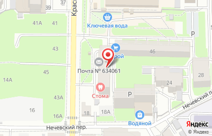Банкомат Почта Банк в Томске на карте