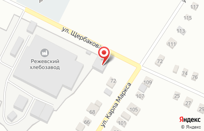 Режевской хлебокомбинат на карте