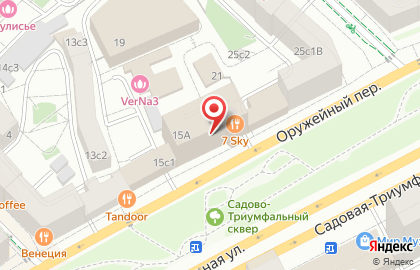Ресторан на крыше 7 Sky на карте