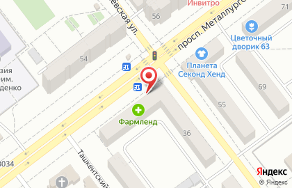 Оптово-розничная фирма Феникс на Пугачёвской улице на карте