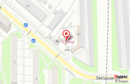 Служба доставки Инь-Янь на Звездной улице на карте