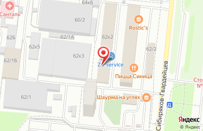 Автотехцентр J & C avto на площади Сибиряков-Гвардейцев на карте