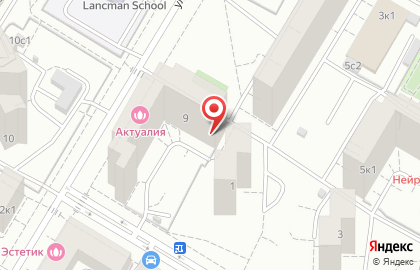 Косметологическая клиника Актуалия на улице Ивана Бабушкина на карте