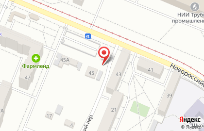 Шиномонтажная мастерская на Новороссийской улице на карте