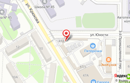 Магазин строительно-отделочных материалов в Сеймском районе на карте