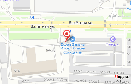 Автостоянка на Взлётной, 48/1 на карте