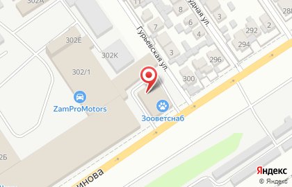 Торговая компания Зооветснаб в Красноглинском районе на карте