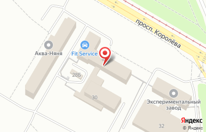 Автосервис FIT SERVICE на проспекте Академика Королева в Омске на карте