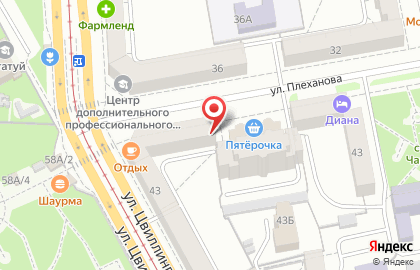 Магазин косметики и бытовой химии Крокус на улице Плеханова на карте