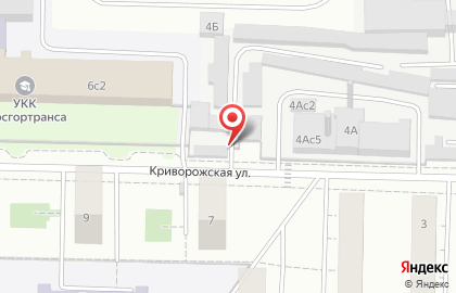 Автостоянка Мгса на Криворожской улице на карте