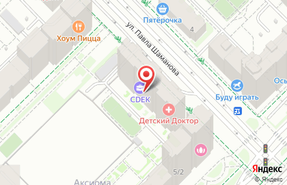 Компания по производству чулочно-носочных изделий Фабрика Носков на улице Павла Шаманова на карте