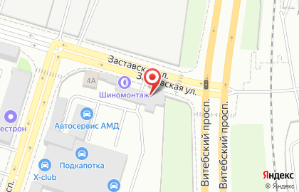 Нева-Сервис на Заставской улице на карте