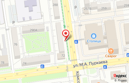 Монолит на Комсомольской на карте
