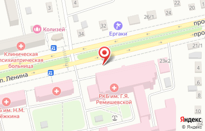 Магазин продуктов на проспекте Ленина, 23а на карте