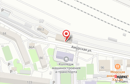 Банкомат Банк ВТБ24, филиал в г. Владивостоке на Амурской улице на карте