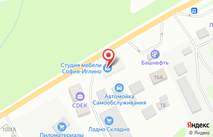 Гипермаркет мебели Студия Мебели София в Октябрьском районе на карте