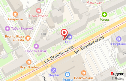 Магазин тканей на вес Лоскут в Нижнем Новгороде на карте