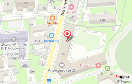 Диагональ в Нижегородском районе на карте