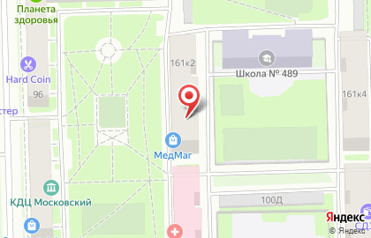 Торговый дом Парус в Московском районе на карте