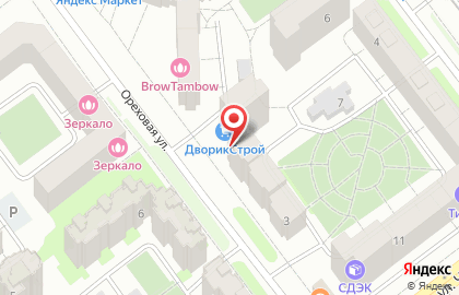 Дворик на Ореховой улице на карте