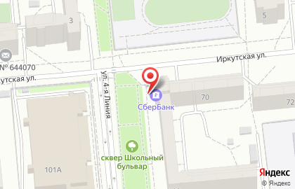 Терминал СберБанк на Иркутской улице, 70 к 1 на карте