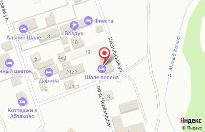 Отель Шале Поляна на карте