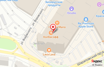 Ресторан Колбасофф в Москве на карте