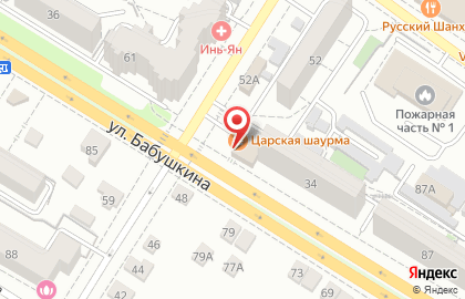 Супермаркет Забайкальский Привозъ на улице Бабушкина на карте