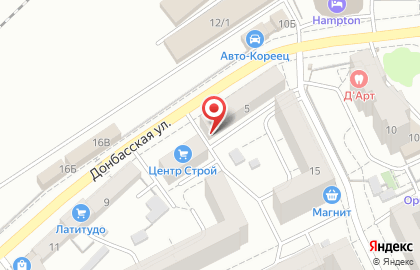 Кафе В дали от жён на Донбасской улице на карте