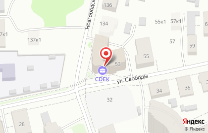 Компания по производству чулочно-носочных изделий Фабрика Носков на улице Свободы на карте