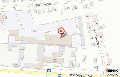 Коммерческий банк Кубань Кредит на Заречной улице на карте