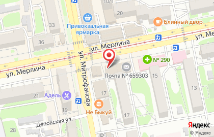 Гранит-Стела на улице Петра Мерлина на карте