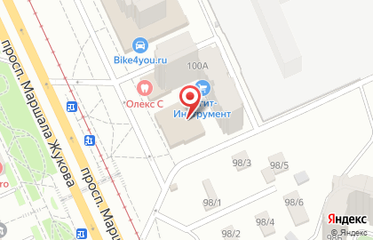 Сеть супермаркетов Радеж на проспекте Маршала Жукова, 100б на карте