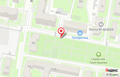 Продуктовый магазин в Нижнем Новгороде на карте