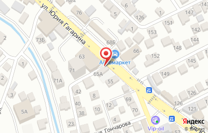 Салон Белорусская мебель на улице Ю.Гагарина на карте