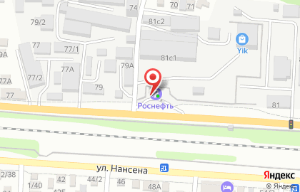 Роснефть на улице Нансена на карте