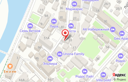 Гостиница Вилла Вера на улице Станиславского на карте