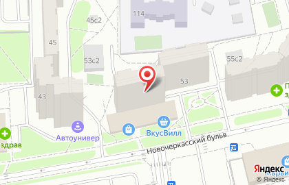 Мариенталь (Москва) на Новочеркасском бульваре на карте