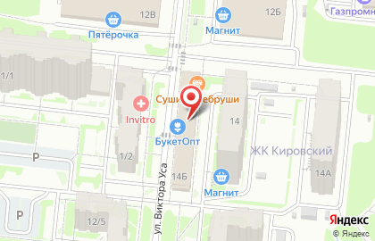 Кондитерская Kuzina на улице Петухова на карте