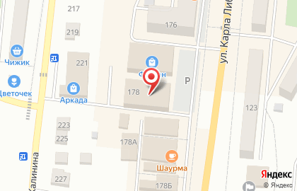 Уральский банк реконструкции и развития, ПАО в Челябинске на карте